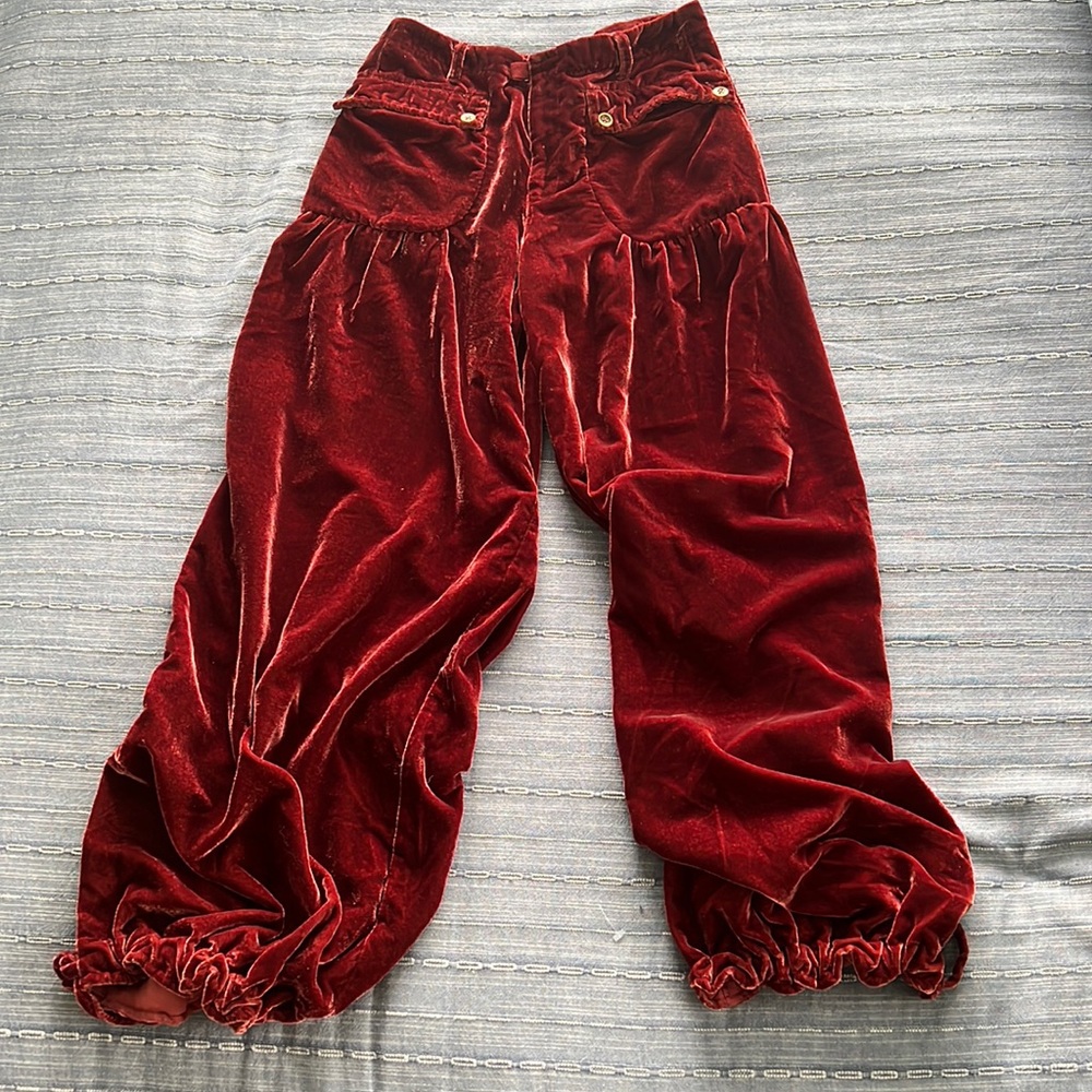 Free People We The Free Lotus High Rise
Cargo Velvet Pants 26 NWOT